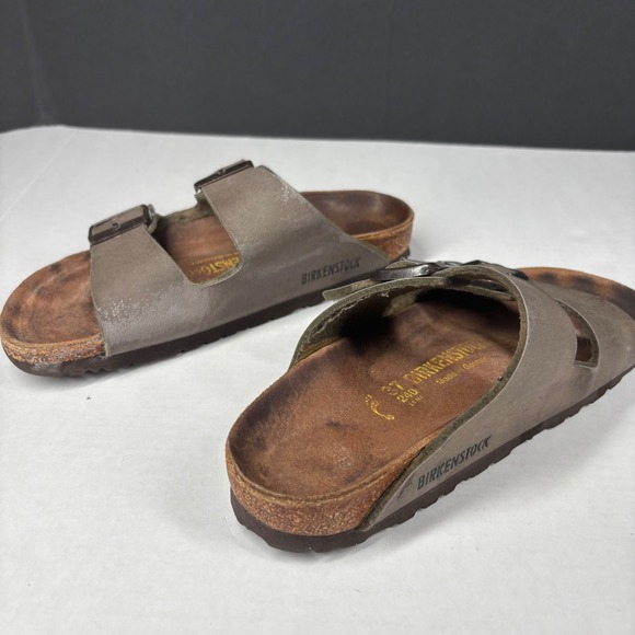 Birkenstock Arizona Tobacco Brown Oiled Leather Sandals Womens 37 6.5 Summer - Picture 6 of 6